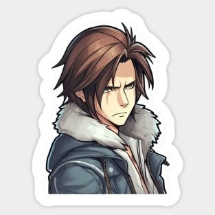 Squall Final Fantasy 8 Art Sticker